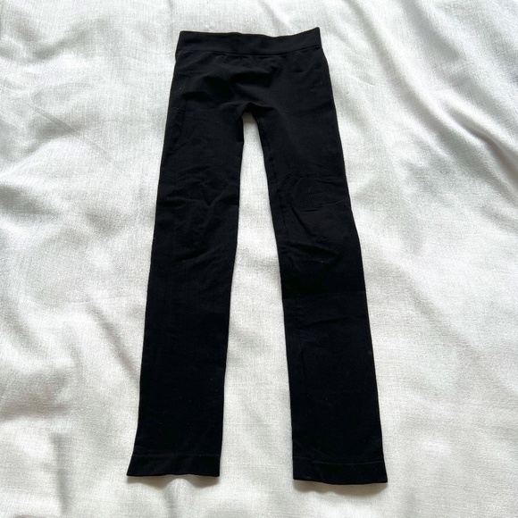 C'est Moi Size OS Tights Leggings Black Nylon Spandex 8 1/2" Rise - Picture 1 of 4